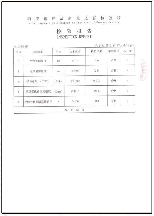 檢驗(yàn)報(bào)告